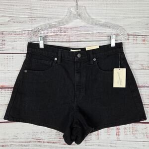 Universal Thread Black Jean Stretch Shorts Size 10R High Rise 90's Cutoffs NWT